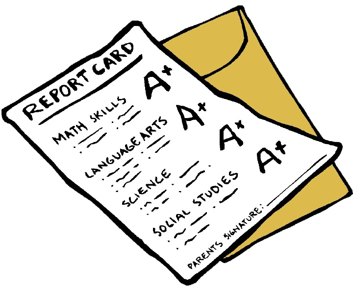 A report png transparent. Grades clipart progress card