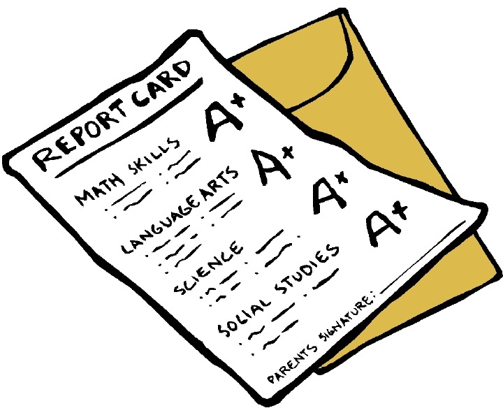 Free school cliparts report. Grades clipart progress card