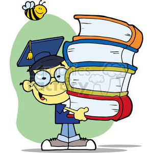 A male asian with. Graduate clipart bee