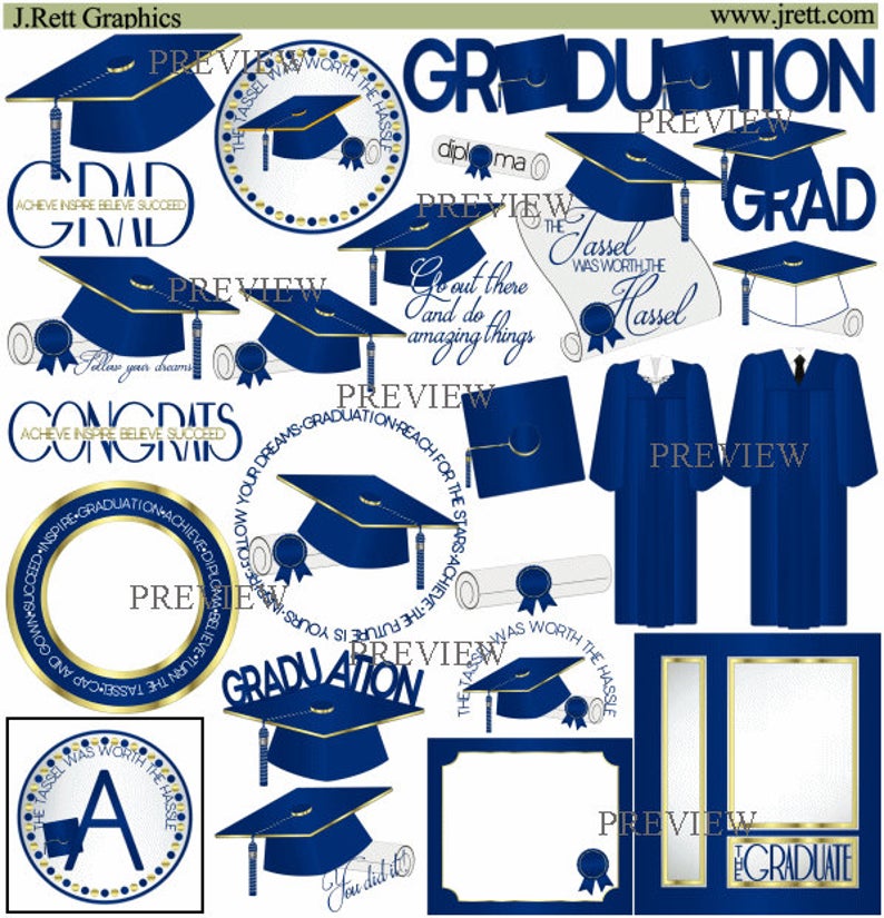 graduate clipart blue graduation