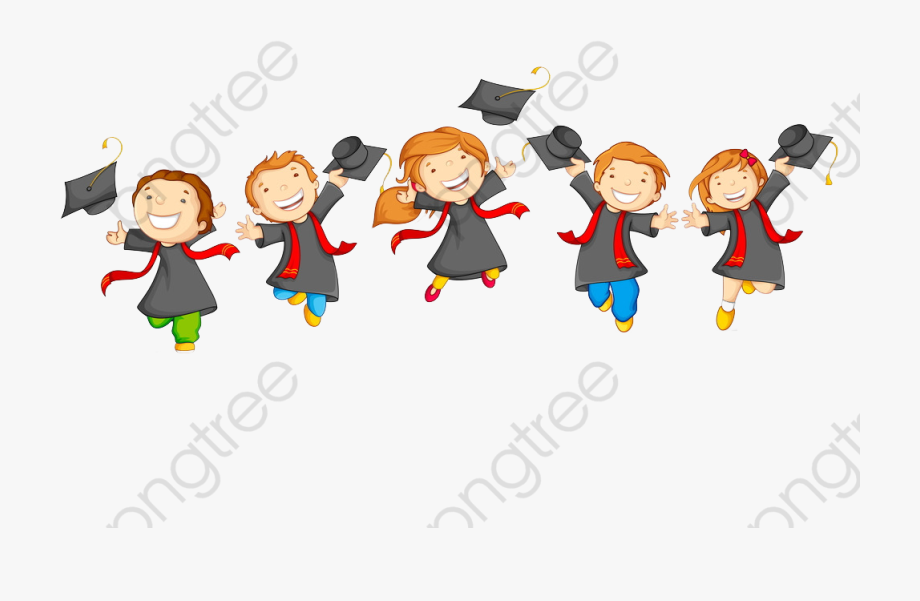 Primary school cartoon . Graduate clipart cute graduation