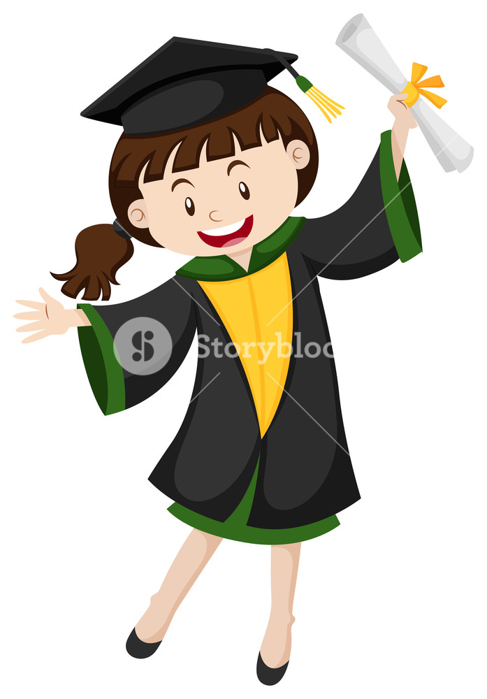 graduate clipart degree holder