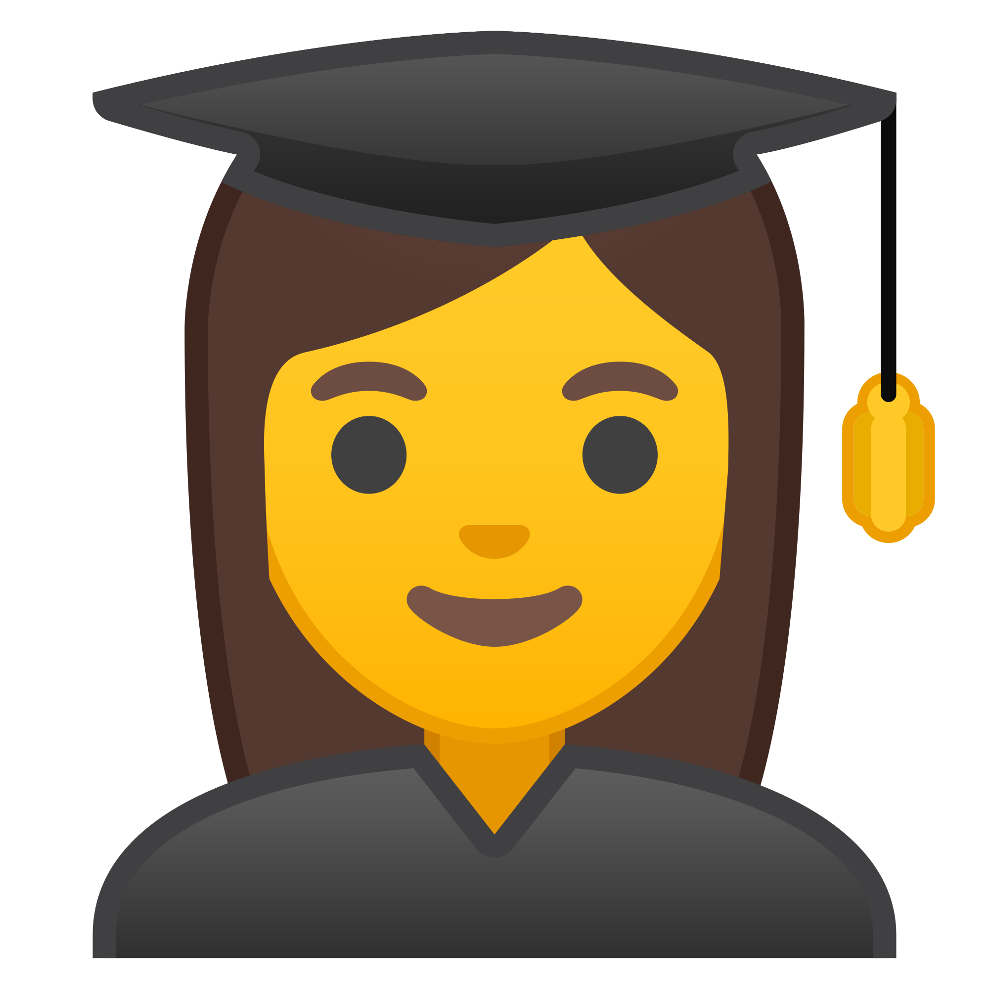 File noto oreo f. Graduate clipart emoji