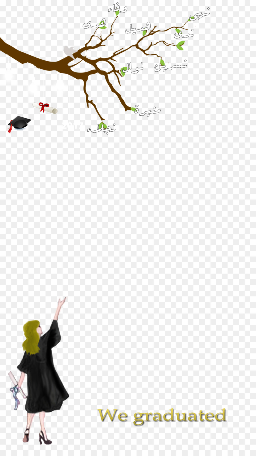 Graduate clipart graduation flower. Line art png download
