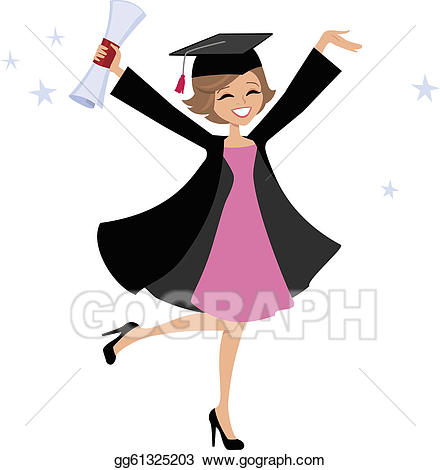 graduate clipart woman graduate