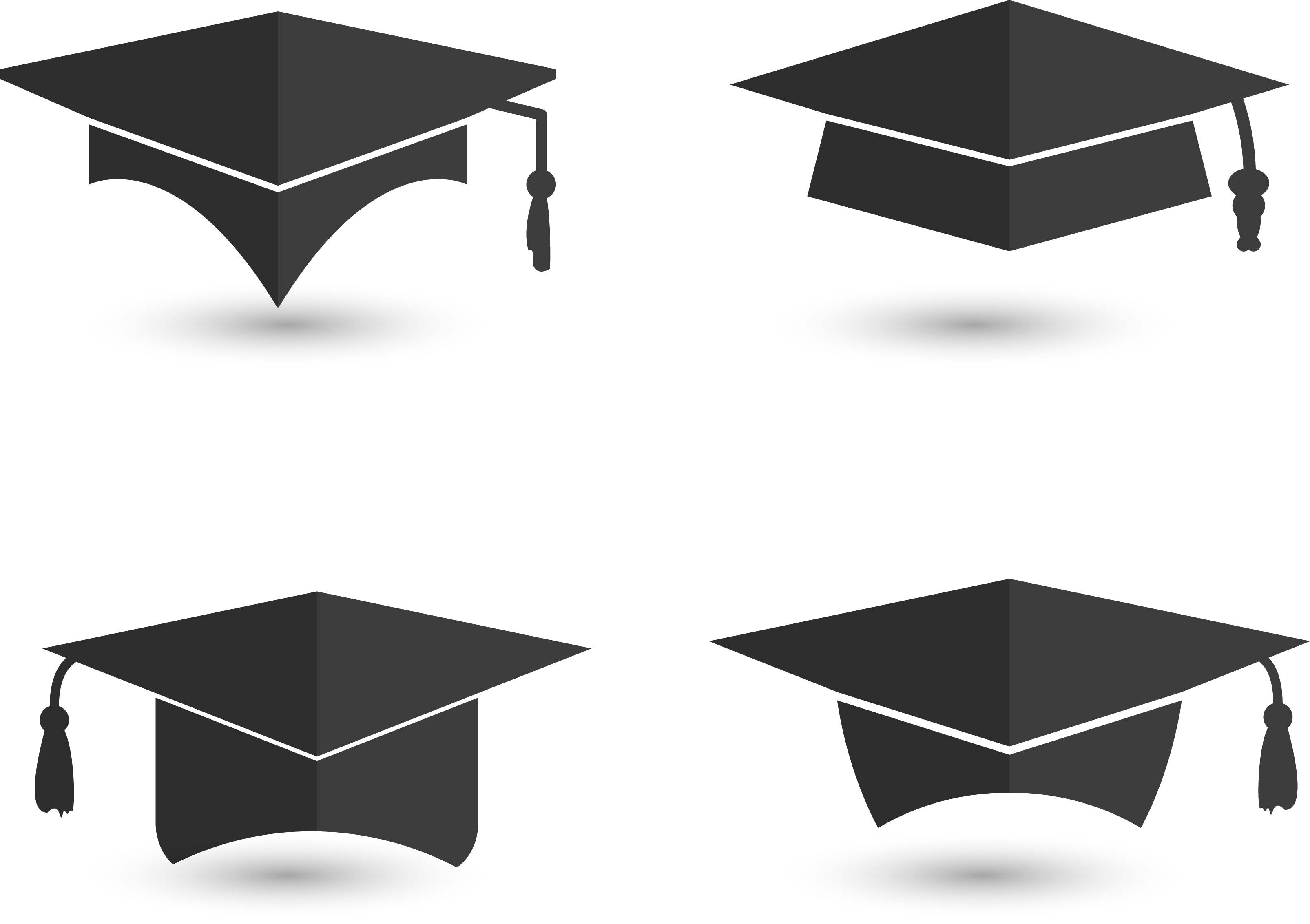 Ceremony square academic euclidean. Graduation cap vector png