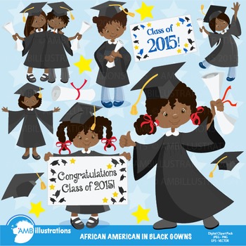 graduation clipart african american