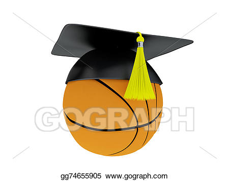 Stock illustration basketball academy. Graduation clipart ball