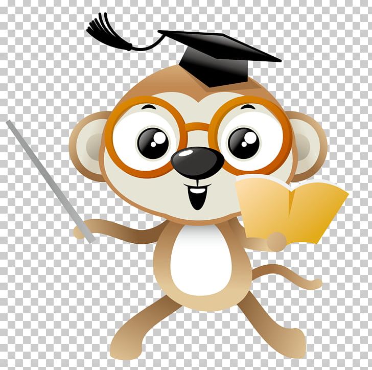 monkey clipart graduation