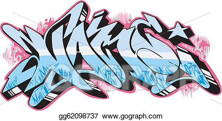 Vector art name eps. Graffiti clipart cool graffito
