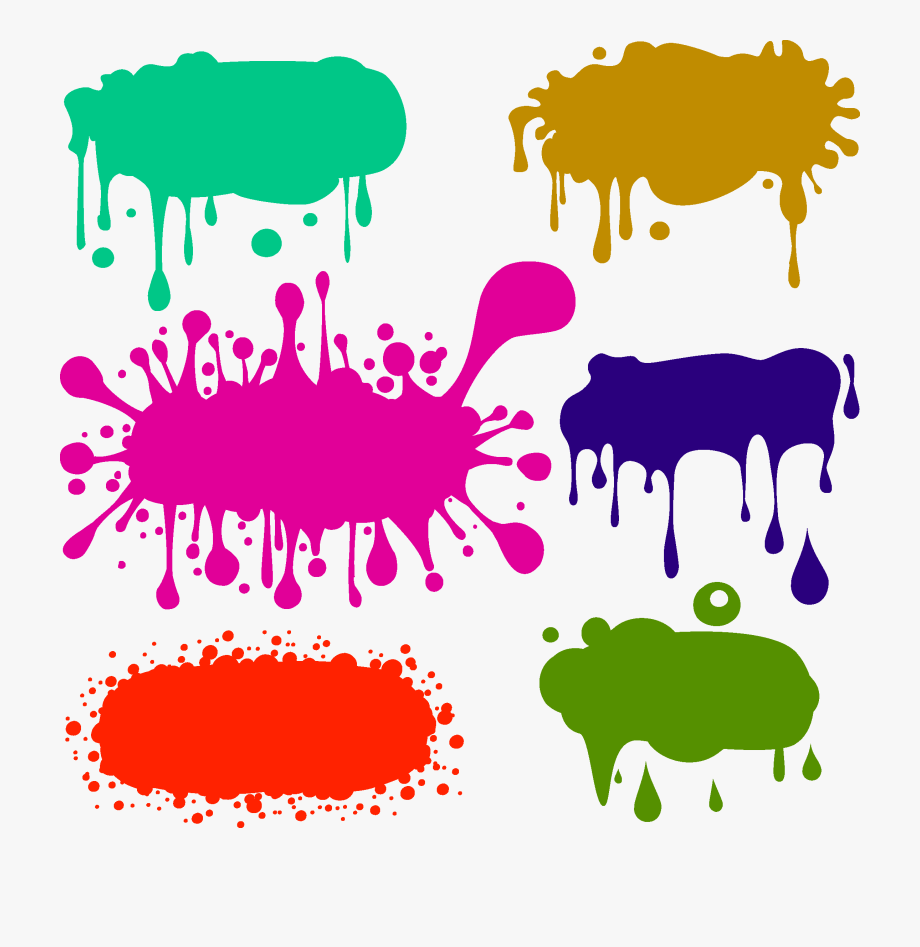 Splash clipart graffiti. Color paint transprent png