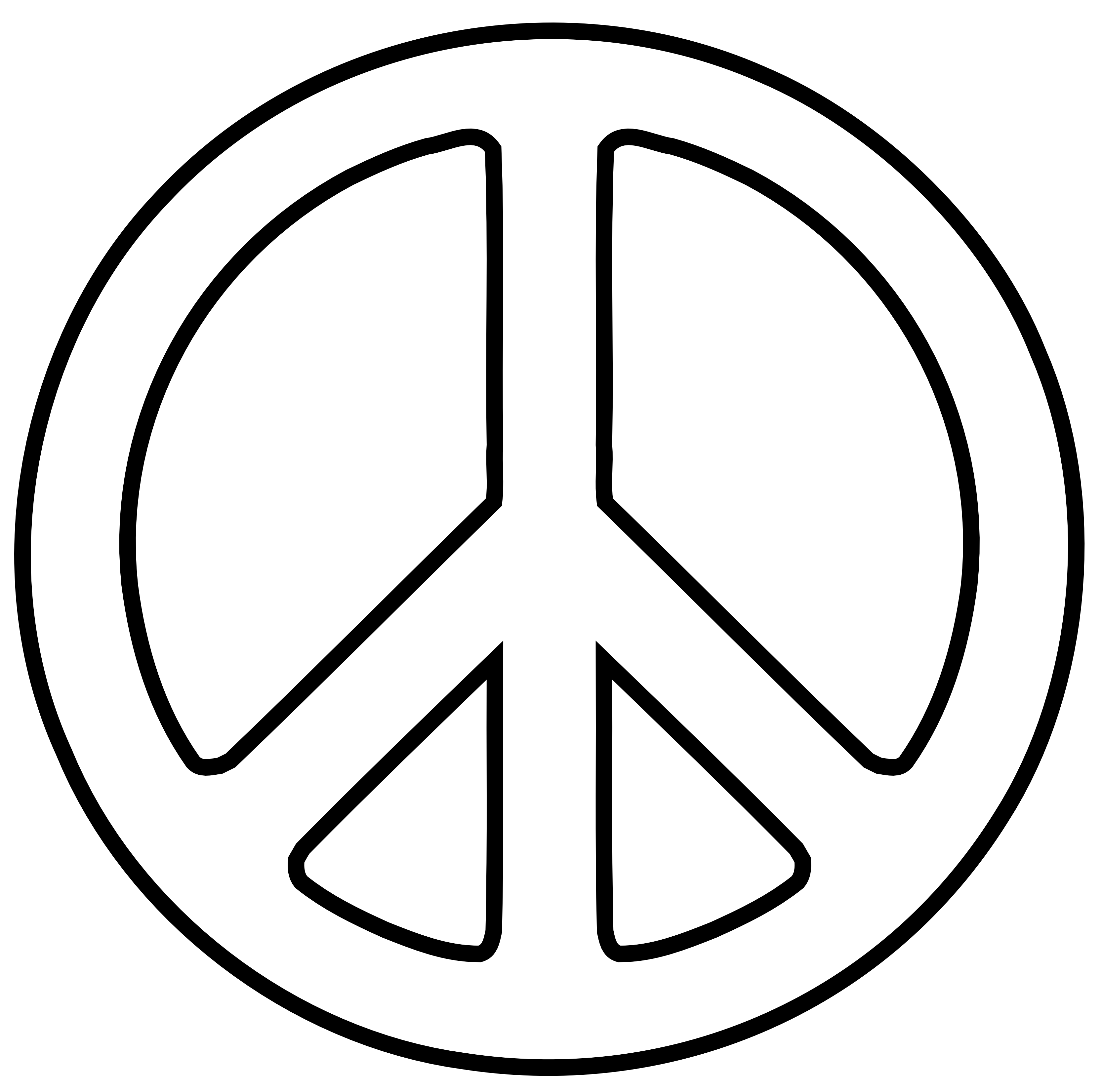 Sign black white line. Words clipart peace