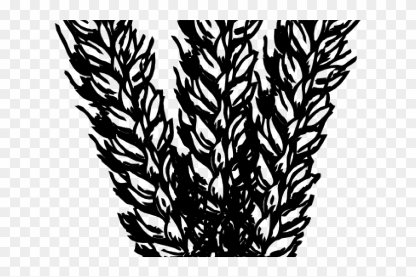 Clip art black and. Grains clipart wheat stalk