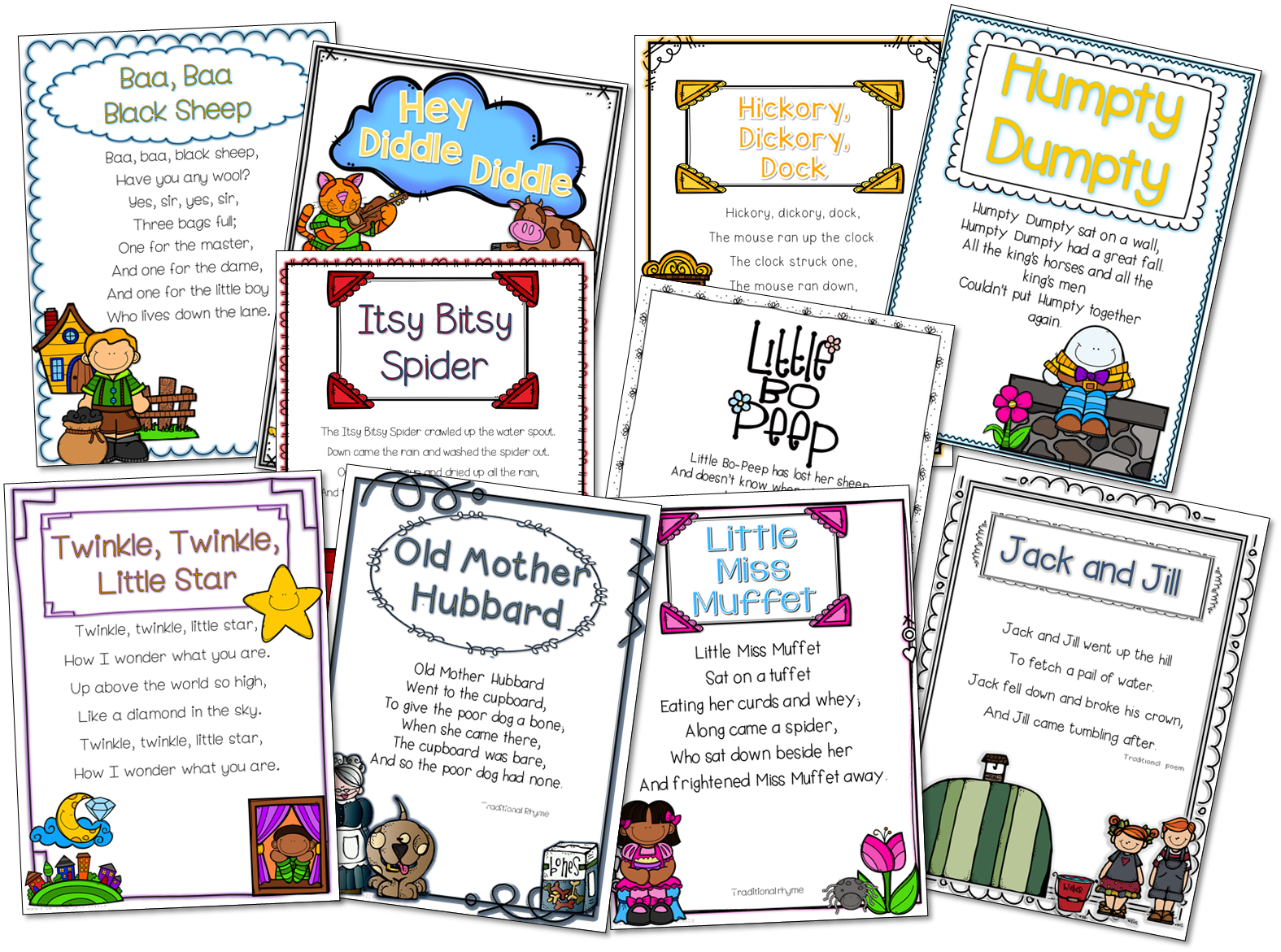 Teaching kindergartners with poetry. Nursery clipart literacy child