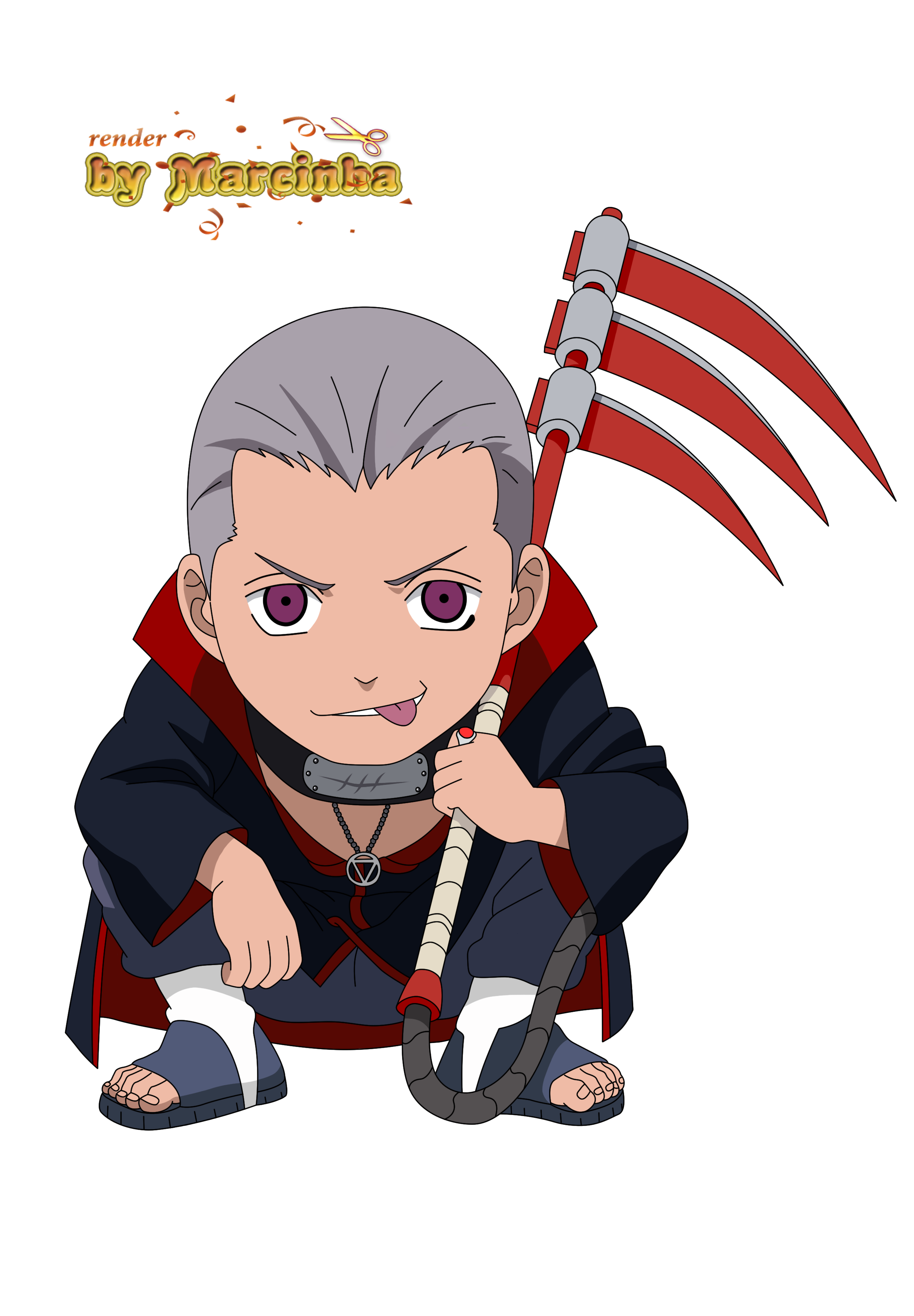 Grandfather clipart chibi. Png hidan by marcinha