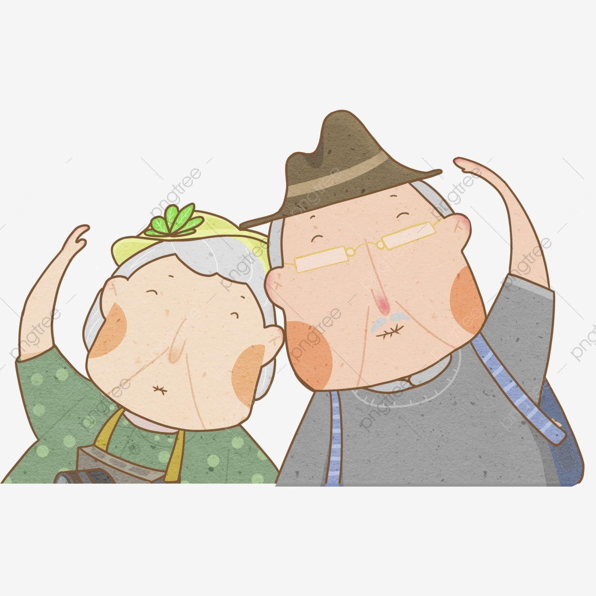 Grandfather clipart cute. Grandparents decorative elements element