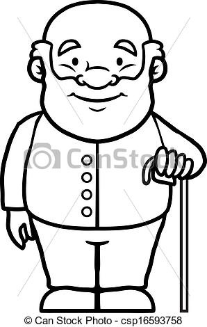 grandfather clipart drawing