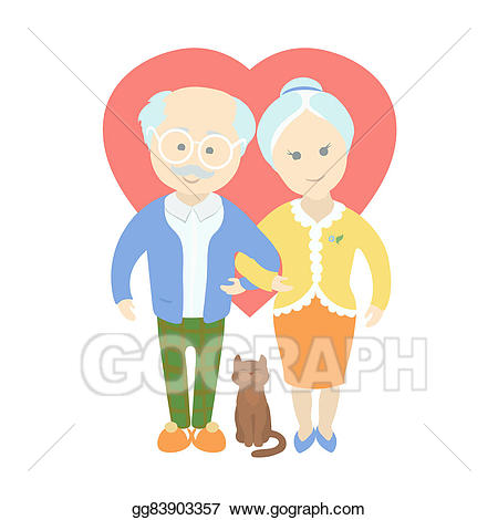grandfather clipart elderly couple