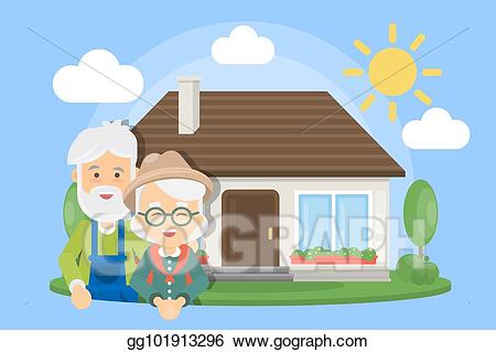 grandfather clipart house