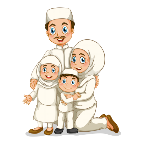 Grandfather clipart islamic. Download muslim family png