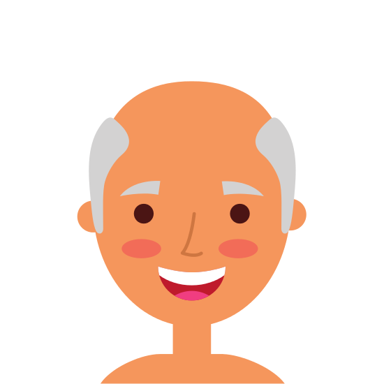 Grandfather clipart pensioner. Old man portrait of