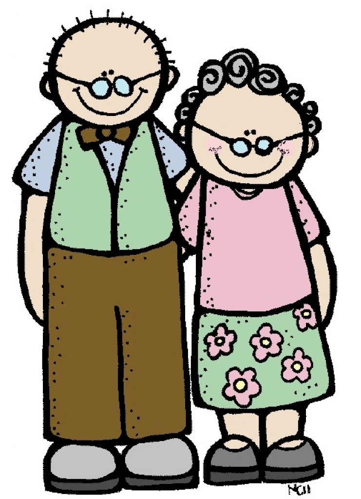 Grandparents clipart cute. Cartoon grandpa free download