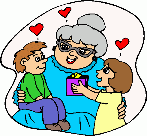 Hug clipart great grandmother. Visiting grandma 