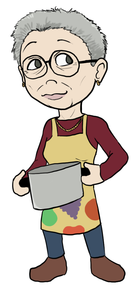 Grandma clipart caricature. Tiny by demonoflight on