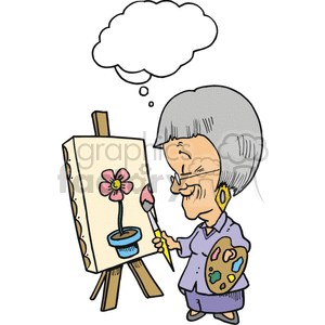 grandma clipart caricature