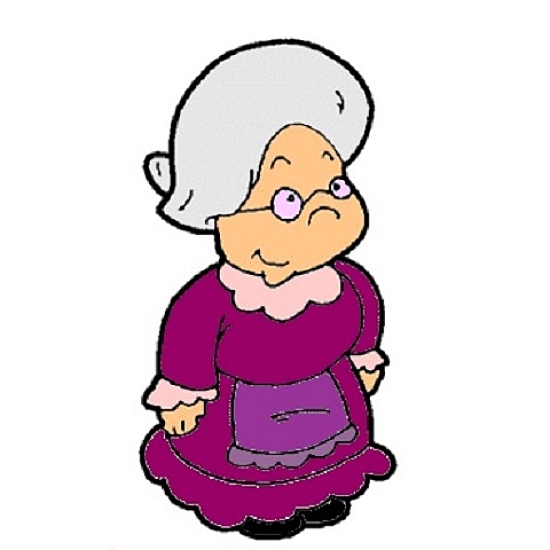 grandmother clipart old female