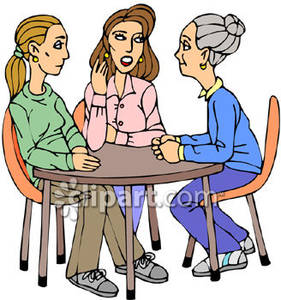Grandma clipart daughter. With her and grandaughter