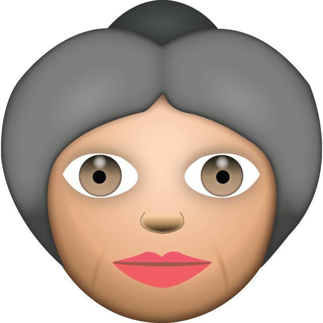 grandmother clipart emoji