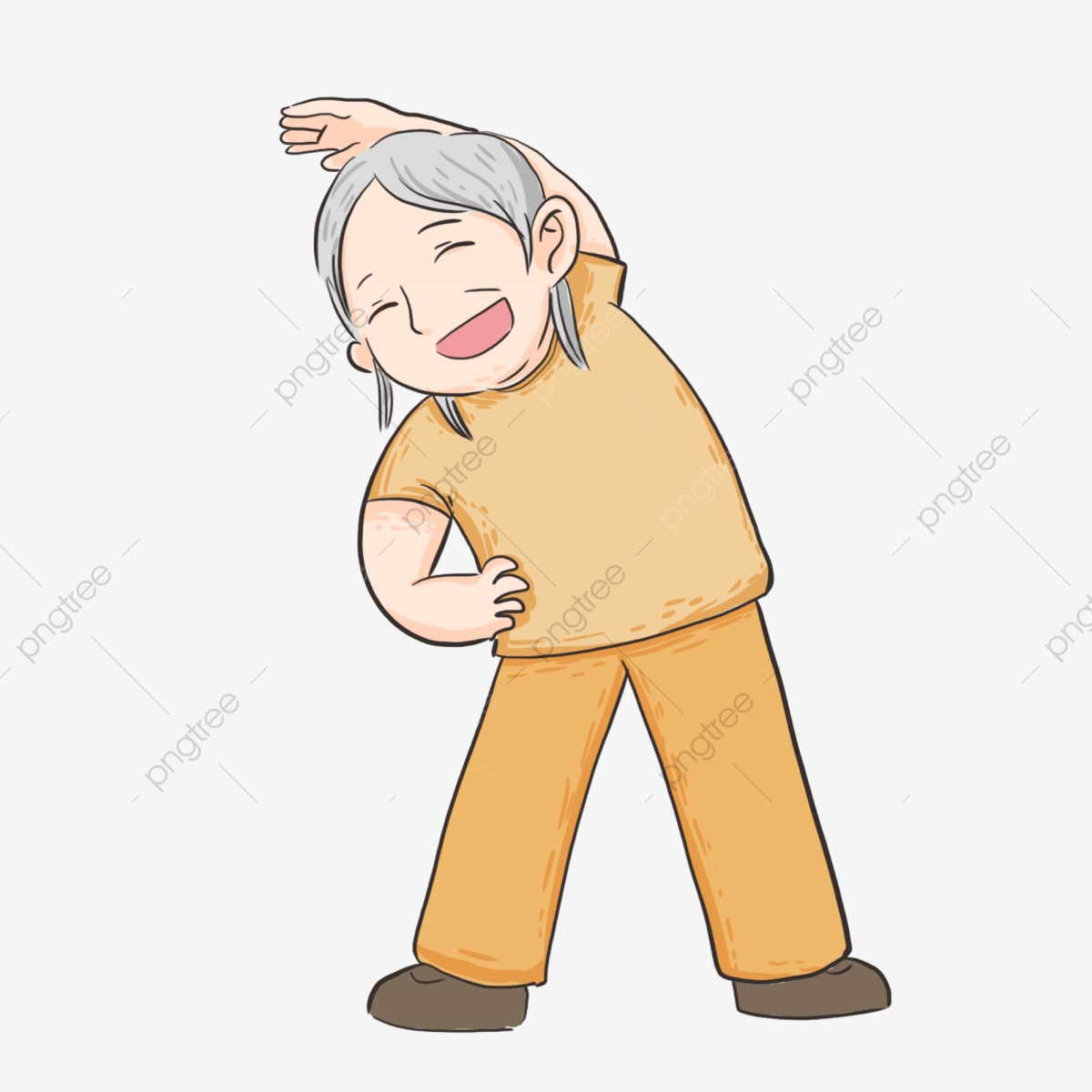 grandma clipart exercise