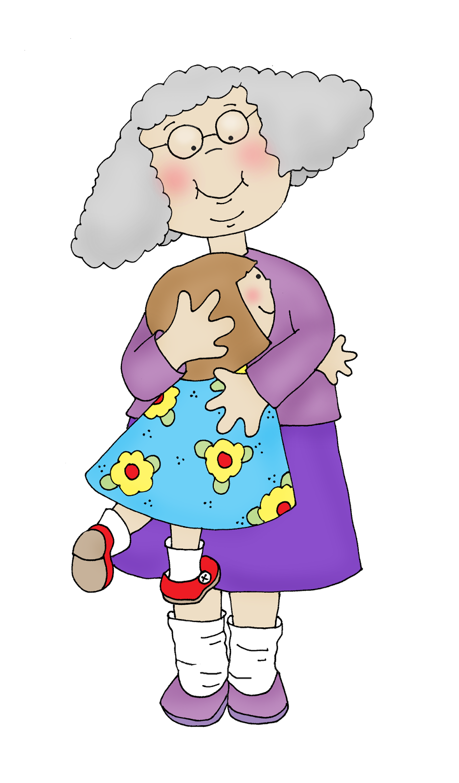 grandma clipart grandma hug