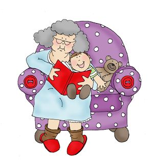 grandma clipart hugging