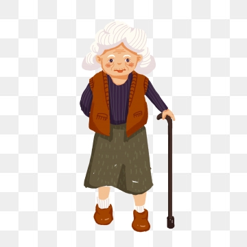 grandma clipart old female