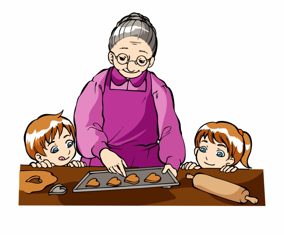 Grandma clipart older. Old house grandparents clip