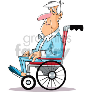 grandma clipart wheelchair