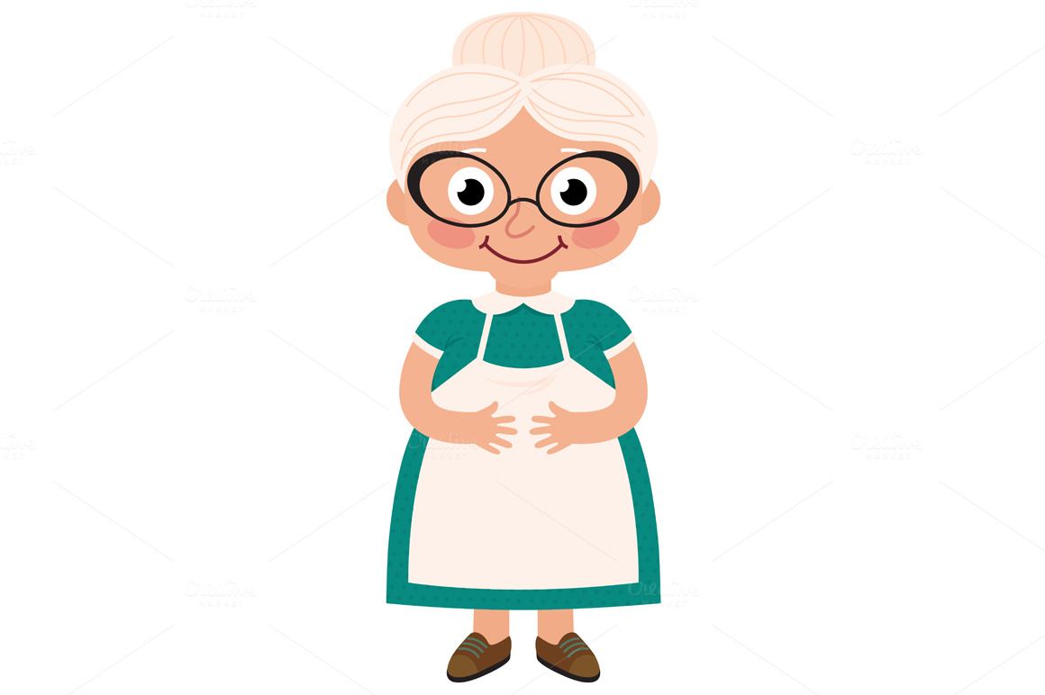 grandparents clipart 100 year old person