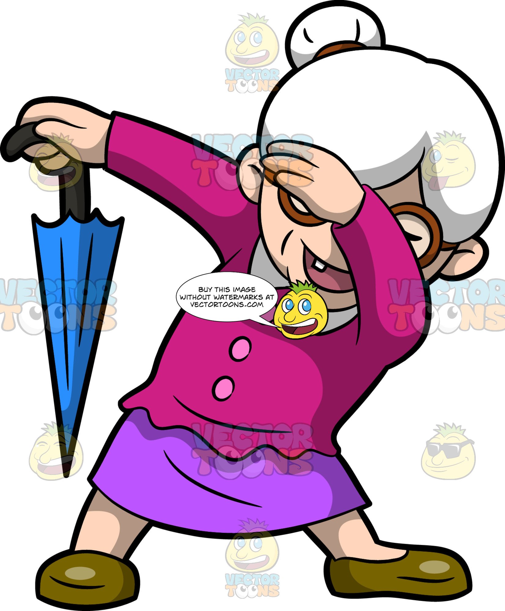 grandmother clipart dancing