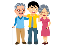 grandmother clipart elderly family