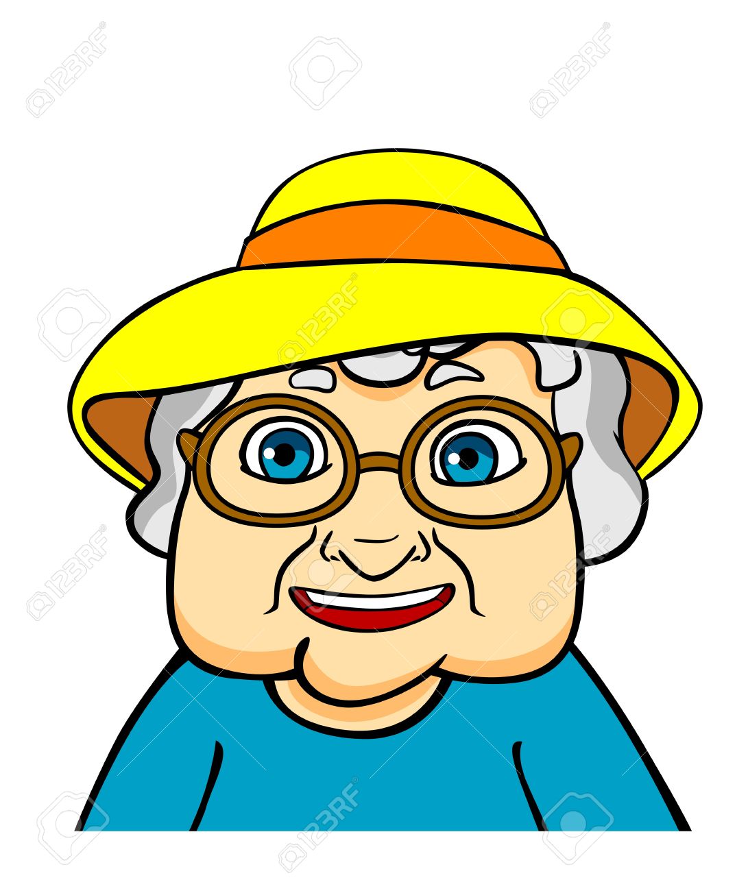 grandmother clipart face