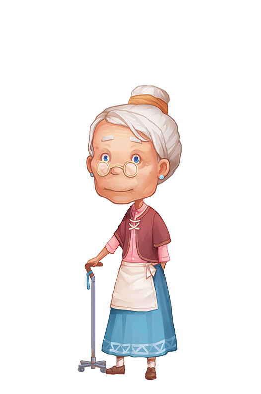 old clipart old woman