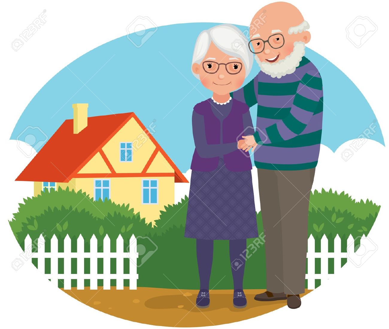Grandparents clipart old age home. Station 