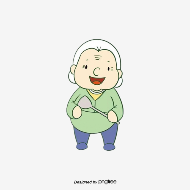 grandmother clipart old female