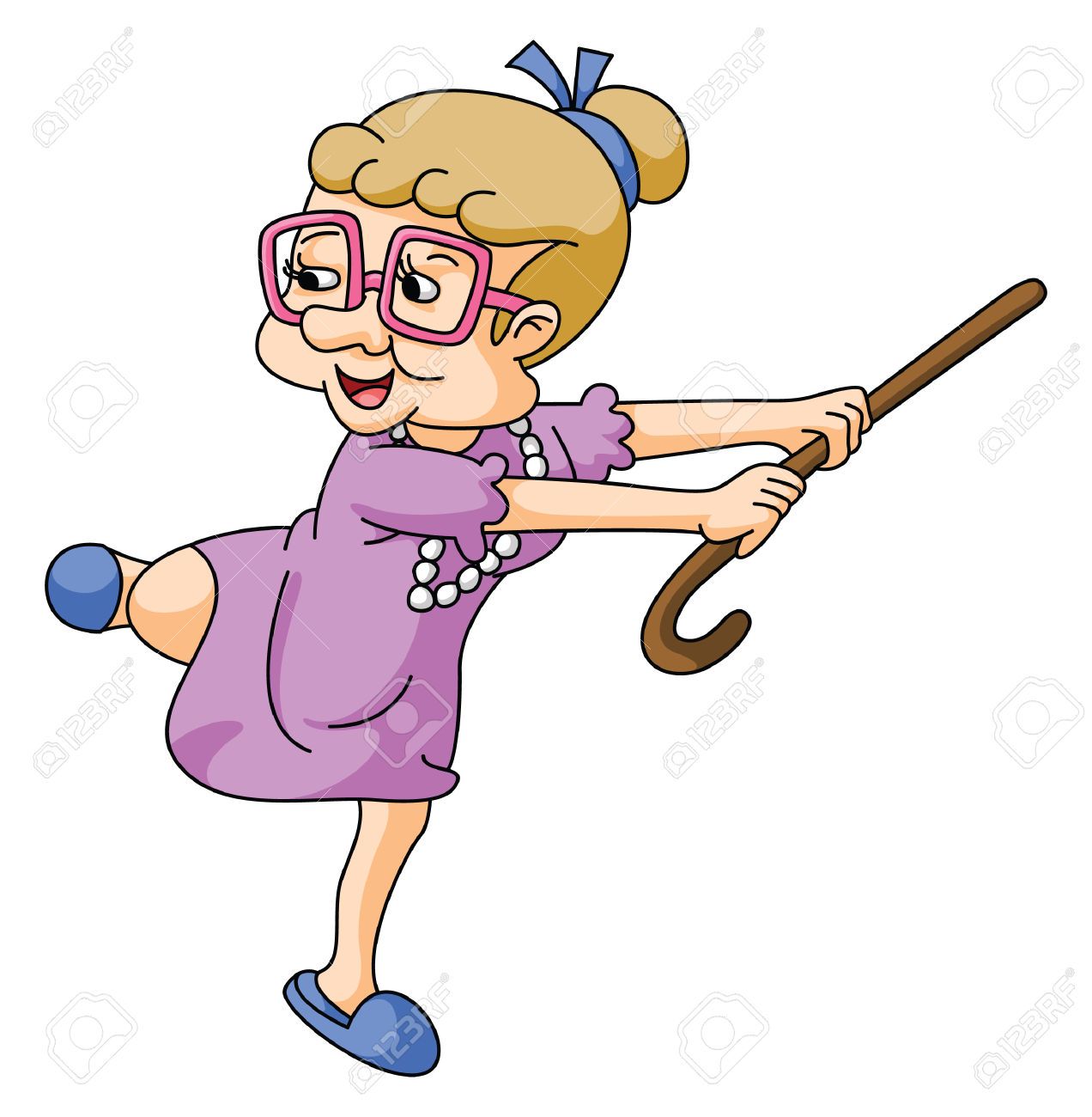 Grandmother clipart old lady. Woman stock illustrations cliparts