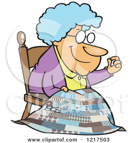 sewing clipart grandmother