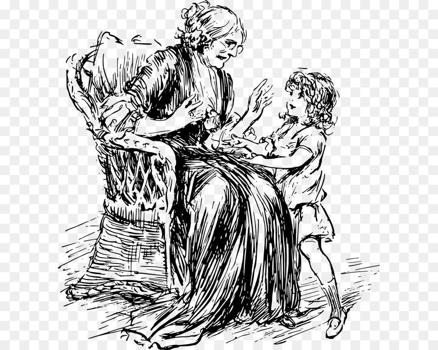 Grandmother clipart story telling. Family tree design png