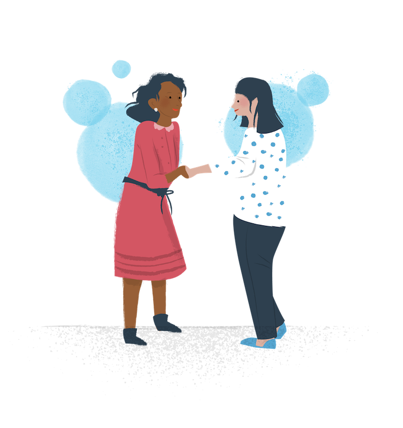 grandmother clipart taking care family