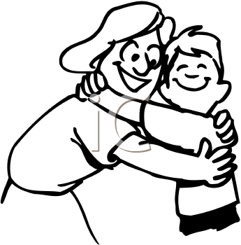 grandmother clipart teacher hug